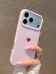 4pcs Set [Pink + Purple + Sky Blue + White] Heart Dopamine Pink Phone Case, Compatible With IPhone 18 Pro Max/18 Pro/18/17 Pro Max/17 Pro/17/16 Pro Max/16 Pro/16/16 Plus/15/15 Pro Max/15 Pro/15 Plus/11/12/13/14 Pro Max/12 Pro/12 Pro Max/13 Pro/13 Pro Max/14 Pro/14 Pro Max/14 Plus Full Coverage Anti-Drop Protective Cover, Creative Design, Suitable For Men And Women - 4-piece Set [Pink + Purple + Sky Blue + White] - View 7