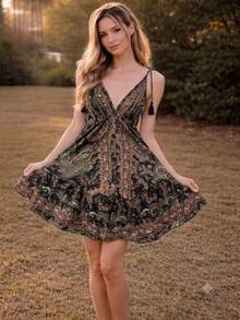 Short Dress Costs Nude - 黑色的 - 查看 1
