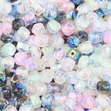 5/10pcs 10/12mm Acrylic Mixed Color Straight Hole Faceted Beads DIY Jewelry Making Necklace, Bracelet, Earrings Handmade Beaded Accessories Materials - Straight-hole Round Bead - View 5