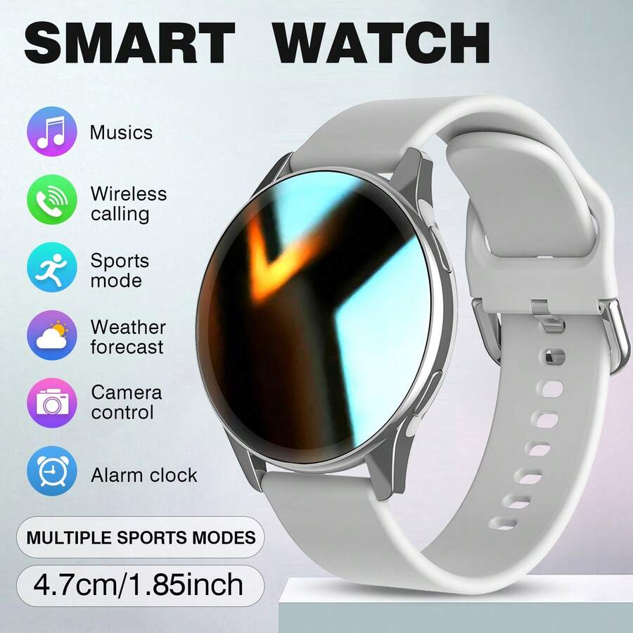 Smart Watch, Wireless Call/Dialing, Multi-Sports Mode, Call Reminder & Rejection, SMS Notification, Customizable Wallpaper, Compatible With IPhone/Android