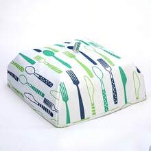 1PC Kitchen Foldable Insulated Food Cover,Halloween,Christmas Festival Bowl Covers Elastic Food Storage Covers Dish Cover Kitchen Storage Containers Lids Food, Fruits, Leftover - Multicolor - View 6