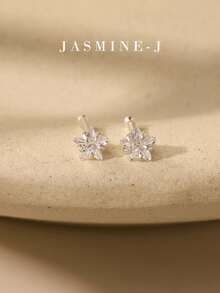 1pc S925 Sterling Silver Diamond Star Nose Stud, Pure Silver 14K Gold Plated, Mini Diamond Star Nose Stud/Earring, Men's And Women's Nose Piercing Jewelry, Multi-Functional Pure Silver Piercing Jewelry, Suitable For Daily Wear - Multicolor - View 5