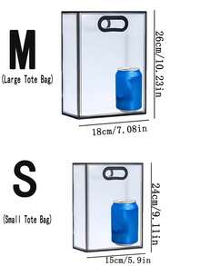20pcs/10pcs/5pcs Transparent PVC Gift Bags (Ribbon Not Included), Tote Bags, Suitable For Birthday, Wedding, Valentine's Day, Graduation Ceremony And Other Occasions, Transparent Plastic Gift Bags, Large Capacity Cosmetic Storage Bags - Transparent - View 11