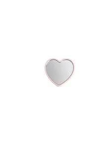Heart-Shaped Makeup Mirror And Makeup Bag Set, Pink Glass Makeup Mirror With Elegant Matching Makeup Bag, Portable Makeup Mirror Set, Suitable For Women, Party Gift, Women's Birthday, Holiday Gift, Bridal Gift, Etc. - Multicolor - View 11
