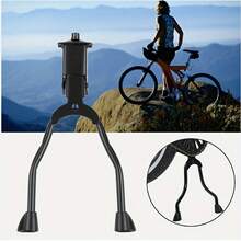 Bicycle Double Leg Kickstand Adjustable Center Mount Parking Stand Heavy Duty Steel Support For Mountain Bike Road Bike Folding Bike Height Adjustable Stable Parking Repair Stand Anti Slip Base Universal Bicycle Center Kickstand Outdoor Cycling - Multicolor - View 6