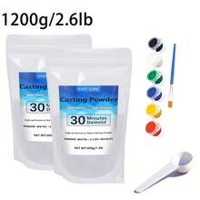 3KG/1.2KG/600g Perfect Cast Mold Casting Powder, Resin Gypsum Craft Powder, Fast-Curing Plaster, Water-Based Material For DIY Sculptures, Jewelry Making, Crafts & Models. - Plaster - View 12