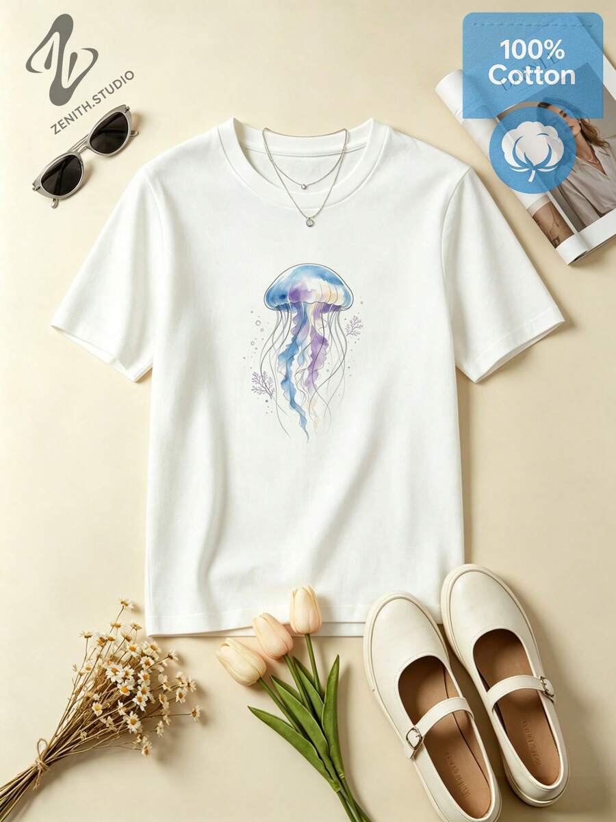 Women T-Shirts - White - View 1