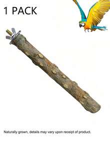 5pcs Bird Perch Set, Natural Wood Parrot Perch, 3 Grapewood Perches, 2 Stands, Claw Grinding Fork, Small Parrot Chewing Stick, Exercise Training Branch, Suitable For Small Parrots, Small And Medium Birds - View 9