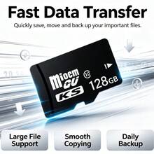 Una Tarjeta De Almacenamiento De Video De Grabación De Conducción De Cámara De Vigilancia 8g, Tarjeta De Memoria 16gtf, Tarjeta De 32tf, Tarjeta De 64g C10 De Alta Velocidad Para La Cámara Del Teléfono Móvil, Tarjeta De Memoria De 128g - Negro - Ver 6