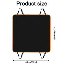 Dog Car Seats Cover, Waterproof Anti-Tear Pet Seat Protector With Locked Straps, Scratch-Resistant Non-Shedding Dog Backseat Mat, Universal For Most Cars, Trucks, SUVs - Multicolor - View 2
