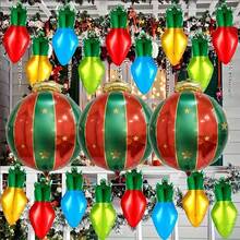 15pcs Large Christmas Light Bulb Shaped Foil Balloons, Suitable For Christmas Party Decoration 2D Balloons - View 5