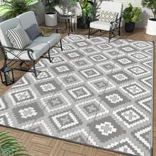 Outdoor Rug For Patios, Reversible Plastic Straw Camping Carpet, Large UV Resistant Area Garden Rugs Mats For RV, Picnic, Backyard, Deck, Balcony, Porch, Beach - A - View 11