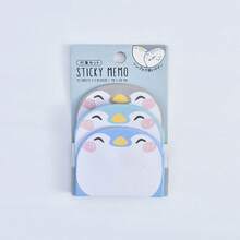 1pc Super Sticky Cartoon Animal Shaped Sticky Notes Cute Set, 3 Books Animal Stacked Combination Student Memo Paper 45 Pages, Kindergarten School Student Boys Girls Home Classroom Writing Drawing Art Note-Taking Multi-Function Universal Writing Notebook Memo Pad Stationery Set Holiday Gift - Multicolor - View 15
