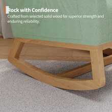 Chaise Lounges - Green Fleece No Footrest - View 3
