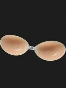 2 Pairs Apricot Small Breast Push-Up Pads, New Silicone Invisible Push-Up Nipple Covers - Apricot - View 5