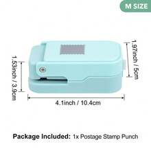 Pelubang Tepi Stempel 2,5x2,1cm/1x0,8in, Cocok untuk Scrapbooking dan Kolase, Pelubang Kerajinan yang Dapat Ditumpuk dengan Desain Berongga Penyelarasan Presisi, Cocok untuk Pembuatan Kartu - A - View 14