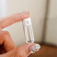 1pc/5pcs 1.5ml/2ml/3ml/5ml Travel Glass Bottles With White Screw Caps - Leak-Proof Reusable Refillable Containers, Suitable For Shampoo, Conditioner, Lotion - Minimalist Design Portable Cosmetic Storage Bottles, Shampoo Travel Bottles - View 10