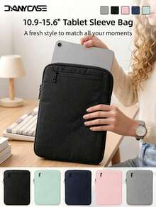 10.9-15.6 Inch Tablet Protective Case, Suitable For 11th Gen, 10th Gen 10.9 Inch Air 5, Air 4, 10.9 Inch, 9th Gen, 8th Gen, 7th Gen 10.2 Inch , 11 Inch Pro, Portable Zipper Smooth Sliding - View 2