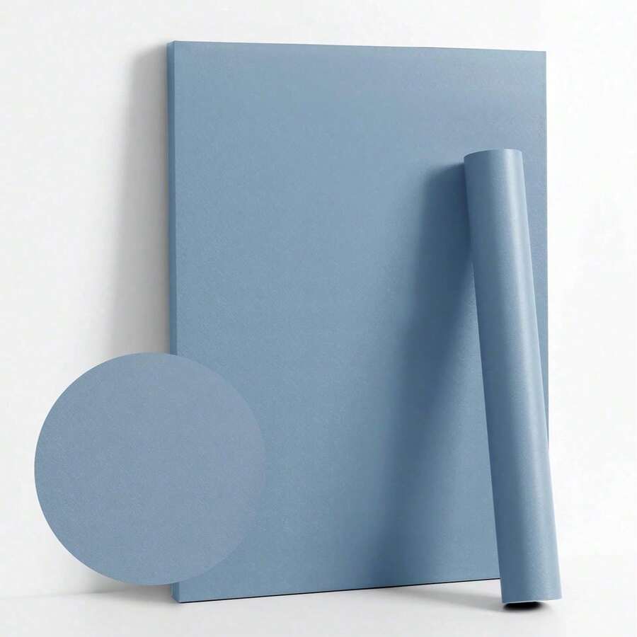 1 Roll Solid Color Minimalist Wallpaper, Matte Surface, Self-Adhesive Wallpaper, Peel And Stick Contact Paper, Suitable For Countertop, Cabinet, Wardrobe And Other Home Decor