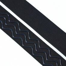 1/3/5/10m Elastic Non-Slip Woven Ribbon, Used For Belts, Clothing, Wavy Silicone Ribbon DIY Garment Sewing Accessories - C-Dark green - View 3