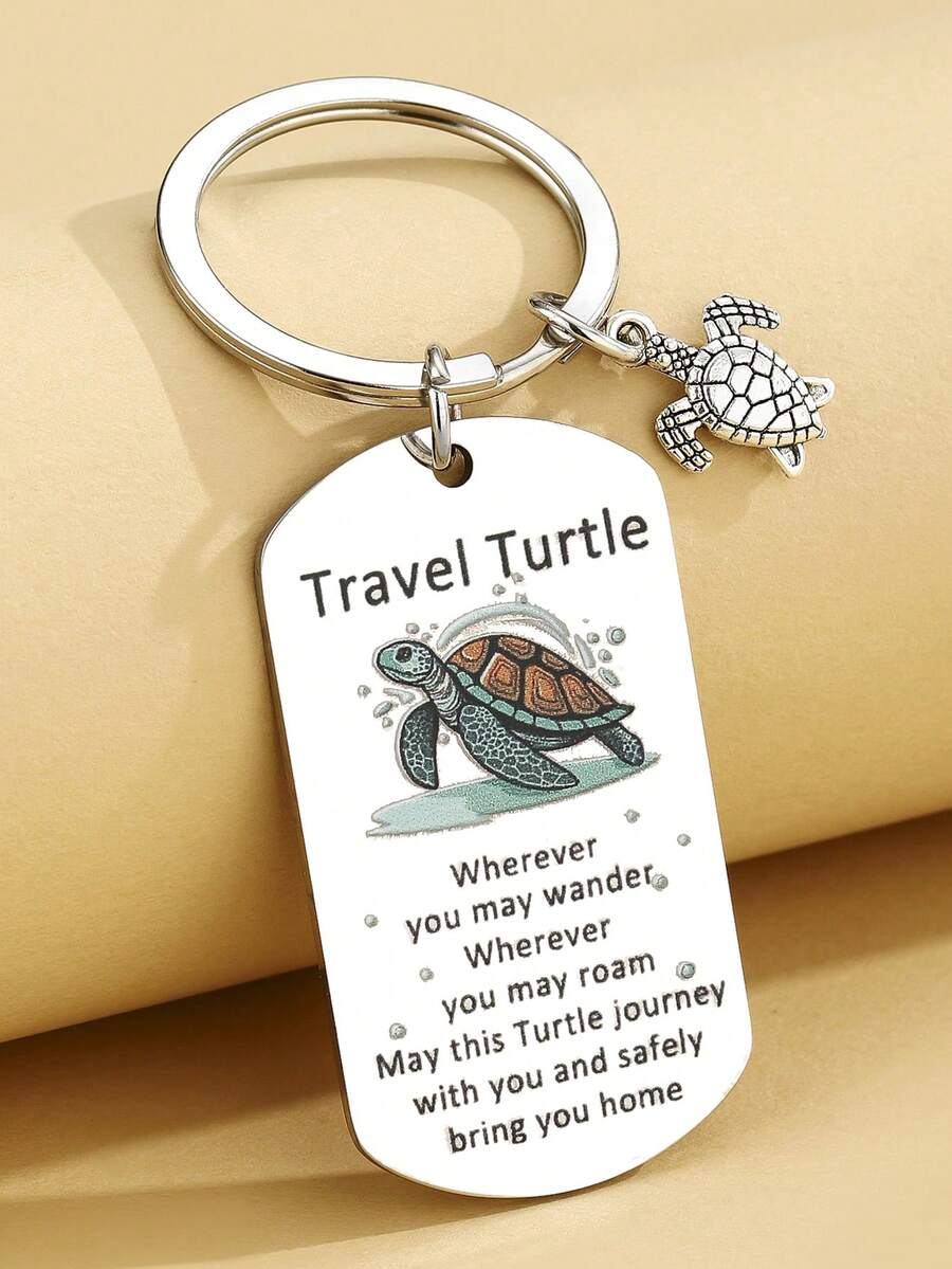 Sea Turtle Gifts For Women Men Best Travel Gifts For Travelers Women Cute Sea Turtle Keychain Funny Birthday Christmas Gift For Turtles Lovers Gift - Multicolor - View 1