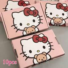 SANRIO-3件/6件可愛KT貓粉色飛機禮盒，卡通熊圖案禮盒，適用於化妝品、文具、小禮物可愛包裝盒，返校季 - A - 查看 6