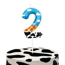 Number 2 Birthday Candle, Cartoon Story Theme Cake Decoration Candle - Birthday Candles - View 4