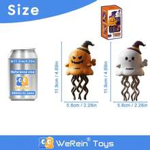 Halloween Dancing Wind-Up Doll, Ghost Pumpkin Design, Halloween Gift - Multicolor - View 2