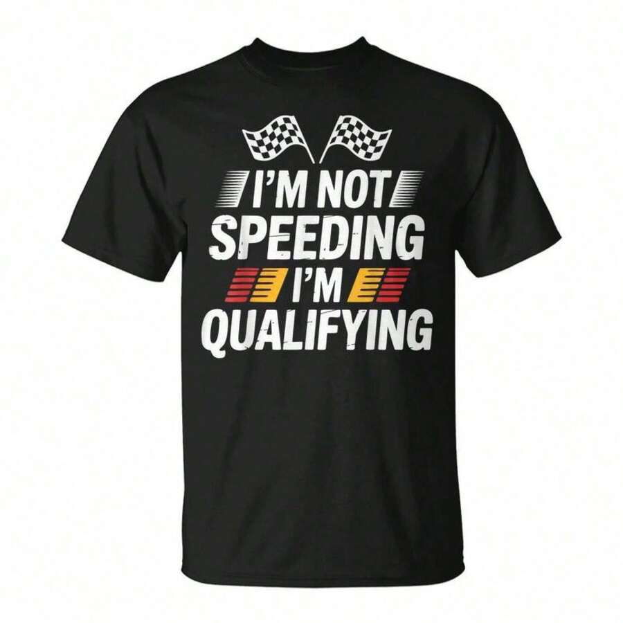 Conjuntos de Verano para Hombre, Camiseta Gráfica de Algodón Unisex para Pilotos de Karting, Camiseta para Mujer, Top Negro, Conjuntos para Vacaciones - Negro - Ver 1
