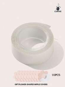 1 Roll Transparent Anti-Slip Clothing Tape, Invisible Fixing Patch, Suitable For V-Neck Tops And Bra Straps, Summer Fashion Essential - Multicolor - View 13