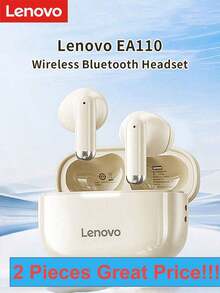 Lenovo 兩件裝置聯想EA110無線藍牙耳機, 高畫質通話, 長續航力智慧觸控, 支援安卓蘋果 - EA110兩件裝 - 查看 2