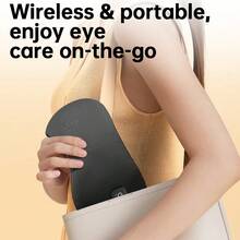 Hailicare Hot Compress Eye Massager, 3-Level Temperature Control Smart Timer, Relieves Eye Fatigue For Men And Women, Light-Blocking Heated Eye Mask, Rechargeable 1000mAh Battery, Detachable And Washable, Best Gift, Portable Eye Care Hot Compress For Home And Travel - View 11