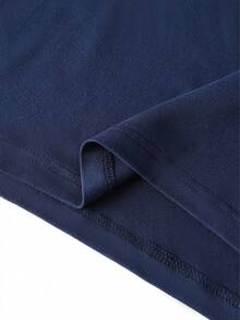 GRDR Men's Summer Casual Short Sleeve T-Shirt, Suitable For Vacation - Navy Blue - View 8