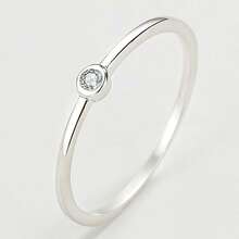 1pc Classic Round Geometric Couple Ring For Women, Suitable For Valentine's Day, Engagement, Daily Commute, Party, Gift Jewelry - White - View 9