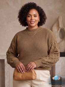 Plus Size Sweaters - Velvet - View 1