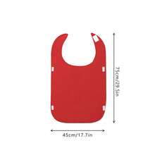 1pc Adult Feeding Assistance Rehabilitation Bib, Suitable For Elderly And Adults, Adjustable Towel Cloth Napkin, Snap Button Design - Waterproof And Reusable, Unisex - A - View 9