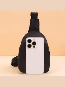 1 buah Tas Selempang Mini Kustom untuk Kembali ke Sekolah, Motif Sepak Bola Minimalis yang Modis, Penutup Resleting, Bahan Nilon, Tali Bahu yang Dapat Diatur, Cocok untuk Kelas Sepak Bola, Kebugaran, Sekolah, Belanja, Perjalanan, dan Kegiatan Sehari-hari. Hadiah Ulang Tahun. - MultiWarna - View 3