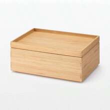重なる竹材長方形ボックス 収納用品 ハーフ 小 幅26×奥行18. 5×高さ8. 5cm 12047261 衣装ケース 収納ケース 収納ボックス - ボックス 小 - チェックする 8