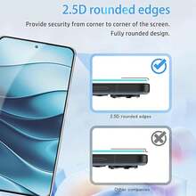 XINHONGYU 9D HD Full Glue Tempered Glass Screen Protector, Compatible With Redmi Note 14/13 Pro Max/12R/11 Lite/10S/9A/8/T/14C/13C/11 10 2022/9i Power/A5/A4/A3/A2+/A1/K80/K70 Pro/K60 Ultra/K50/K40/K30 Series, Full Coverage Screen Protector - Clear - View 3