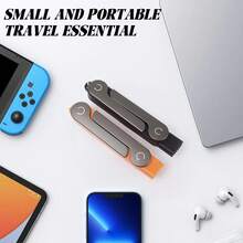 Adaptador de carga USB-C de 240W con soporte para teléfono incorporado, cable multifunción de carga rápida y sincronización de datos, compatible con iPhone 15/16/17 y tabletas - Multicolor - Ver 2