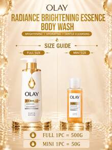 OLAY Radiant Glow Gel de Baño, Tamaño Completo 500g, Muestra 50g, Hidrata y Suaviza la Piel Áspera, Fragancia Duradera, No Pegajoso, Apto para Todos los Tipos de Piel - Gel de ducha OLAY Radiant Essence - Ver 4