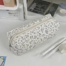 Large Capacity Floral Polyester Pencil Case - Multi-Purpose Makeup Bag, Storage Pouch - Ideal Back To School Gift, School Supplies Organizer 1pc/2pcs,Back To School - Sets - View 16