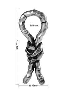1PC Stainless Steel Magnetic Hoop Dangle Ear Weight Gauge Piercing Wood Ear Weights Hangers Expanders Stretched Gauges Piercing - As Shown - View 12