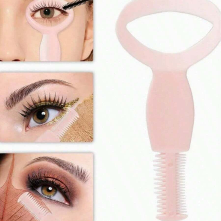 5pcs 4-In-1 Eye Makeup Tool Set - Eyeliner Guide, Single Lash Applicator, Mascara Guard Brush, Lash Comb, Create Perfect Eye Makeup - Multicolor - View 1