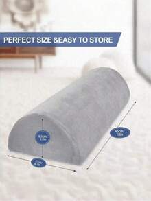 Memory Foam Crescent Leg Support Pillow, Ergonomic Knee Back Ankle Cushion Improves Blood Circulation, Eases Sciatica And Hip Discomfort, Perfect Side Sleeping Pillow For Office Naps And Travel Rest, Versatile Sofa Bed Leg Support Accessory - Multicolor - View 9