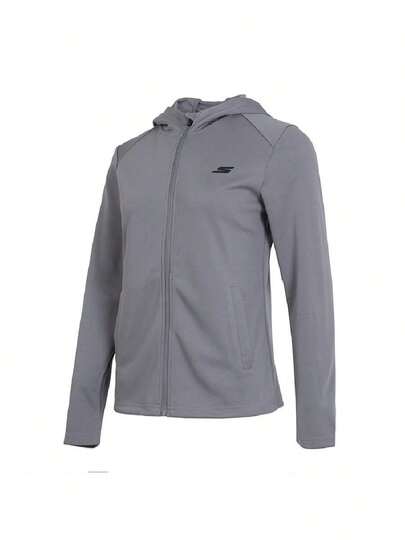 Skechers Women's Sports Jacket Knit Cardigan, Hooded Zip-Up Casual Sportswear P224W163-05CQ