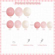 117pcs Pink Balloon Arch Garland Set, Suitable For Baby Shower, Bohemian Party, Birthday, Gender Reveal Party And Wedding Decoration - Multicolor - View 2