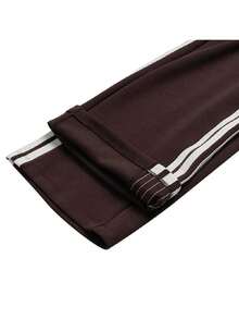 Adidas Celana Panjang Olahraga Wanita MS KN PNT Celana Rajut Tali Serut Kasual Kaki Lurus KB7588 - Cokelat tua - View 10