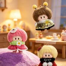 Miniso YOYO Flower Fluffy Series Vinyl Plush Blind Box, Soft Plush Outer Layer With Vinyl Inner Body, Lovely Floral Character Doll, Desktop & Bag Hanging Decor, Collectible Toy For IP Fans (1 PC Random Delivery) - Multicolor - View 2
