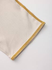 Áo choàng dài nam truyền thống Ả Rập tay ngắn dáng rộng thêu họa tiết Maroc, Kaftan văn hóa Abaya nam cho lễ hội Hồi giáo - Rượu sâm banh - Xem 7